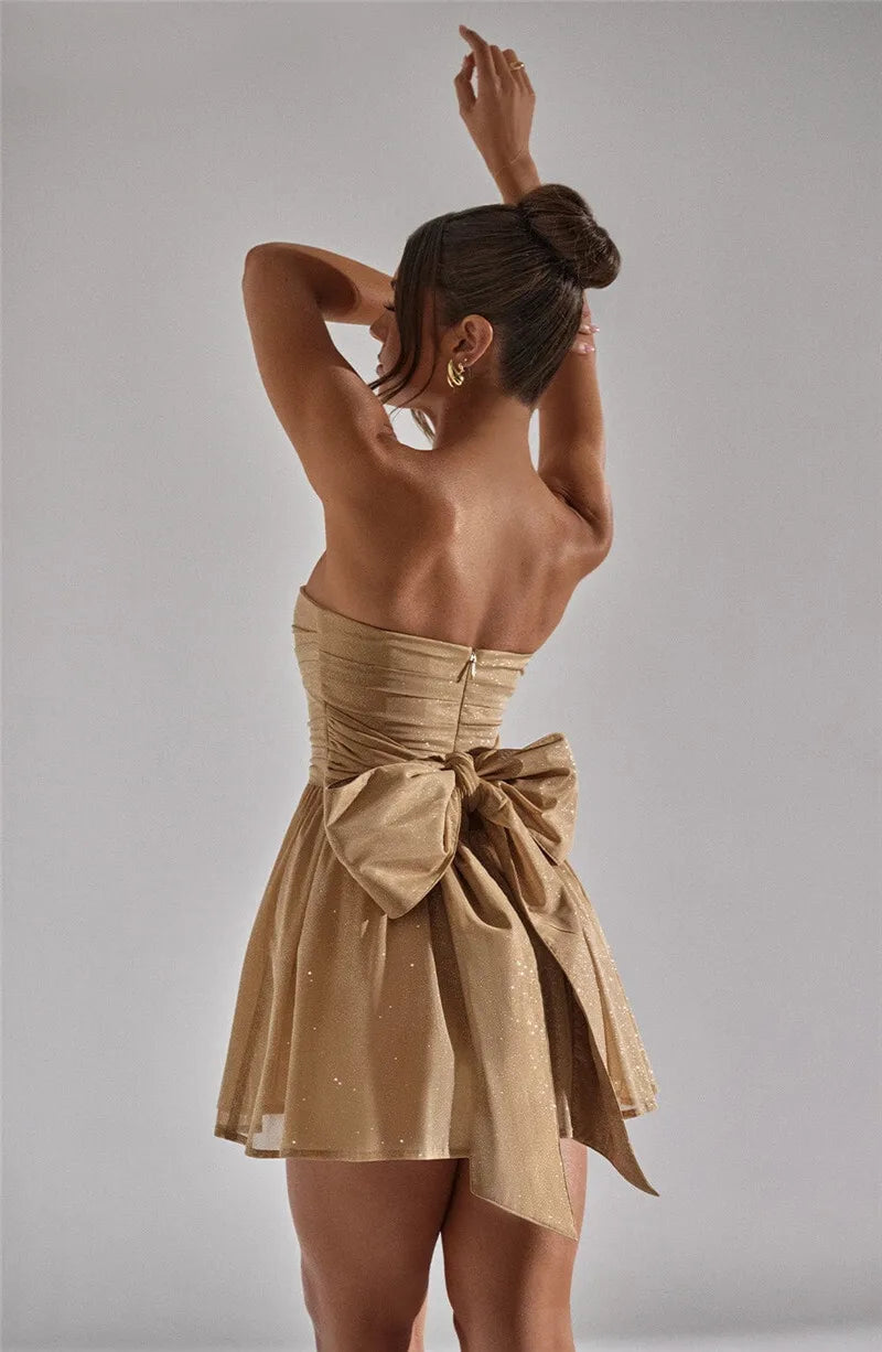 glossy dress